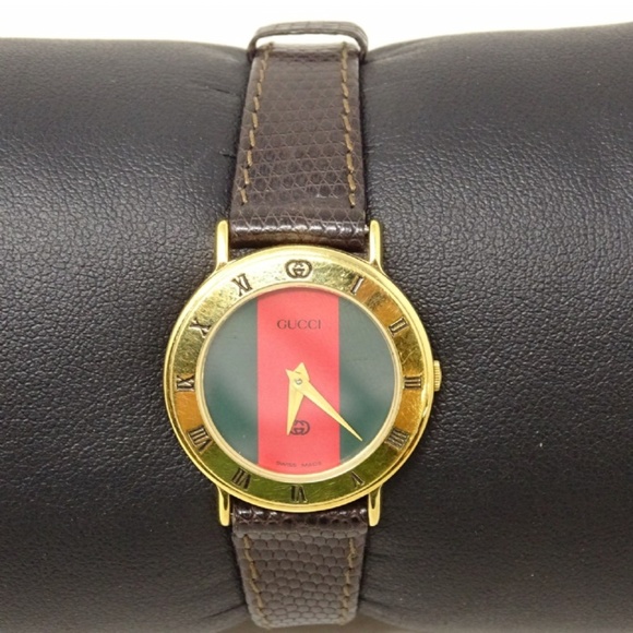 Gucci Accessories - Gucci 30002 Gold Leather Watch
